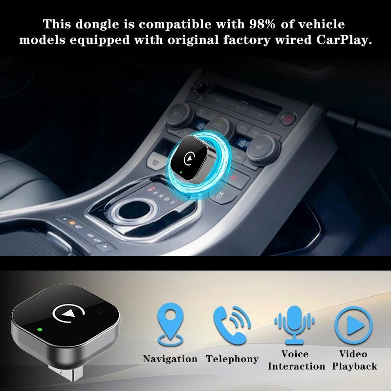 Adaptador CarPlay Inalámbrico 2 en 1 (Universal)
